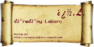 Örmény Laborc névjegykártya